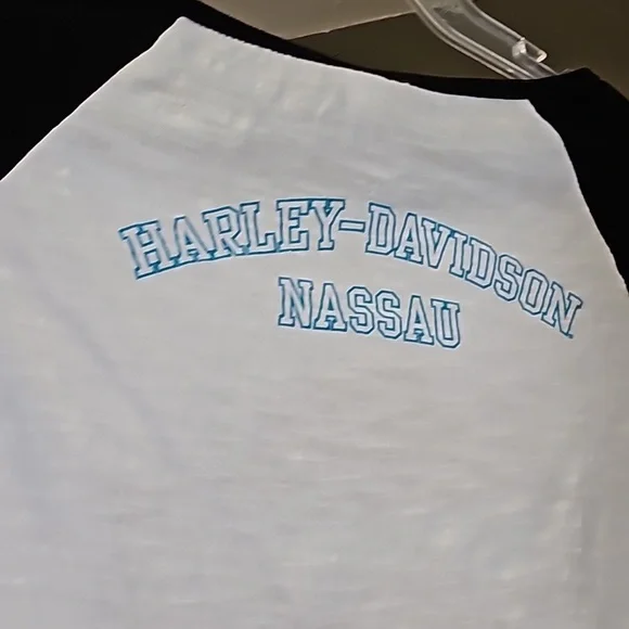 NWOT Harley Davidson Nassau baseball shirt.  Tote 4. - Picture 3 of 6